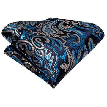 Dubulle Paisley Floral Ascot Tie for Men - Elegant Cravat Set