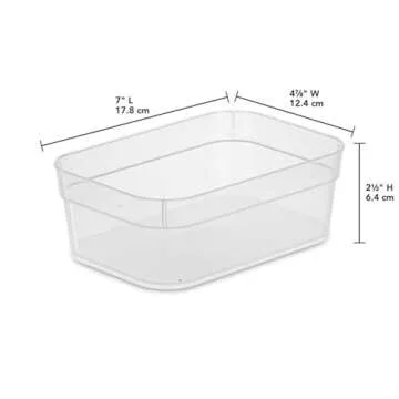 Sterilite 24-Pack Medium Storage Tray Containers for Effortless Organization