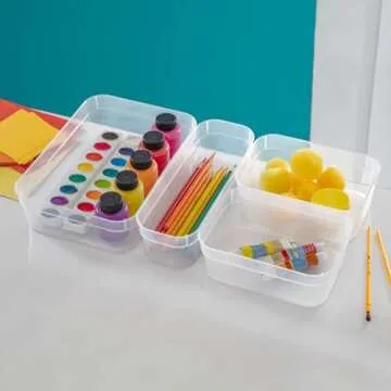 Sterilite 24-Pack Storage Tray Containers for Home Organization