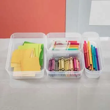 Sterilite 24-Pack Storage Tray Containers for Home Organization