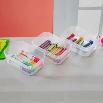 Sterilite 24-Pack Storage Tray Containers for Home Organization