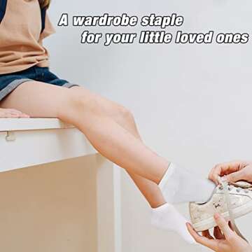 Kids Socks 25 Pairs Soft & Comfy Ankle Socks for Toddlers