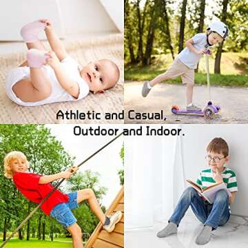 Kids Socks 25 Pairs Soft & Comfy Ankle Socks for Toddlers