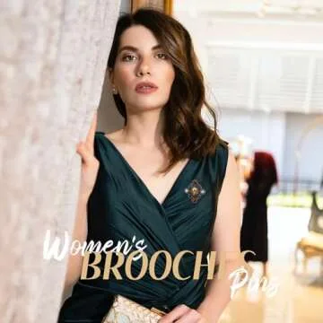 Elegant Vintage Cross Brooch Pin for Women Girls