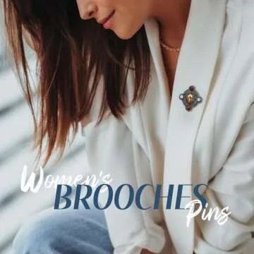 Elegant Vintage Cross Brooch Pin for Women Girls