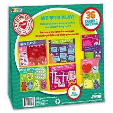 Joyful Valentine Game Cards for Classrooms and Parties