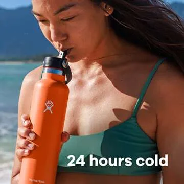 Hydro Flask 24 oz Standard Mouth Flex Straw Cap Rain