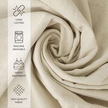 ZUPERIA Canvas Drop Cloth (Size 4 x 15 Feet - Pack of 2) - Pure Cotton Painters Drop Cloth for Paint...