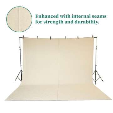 ZUPERIA Canvas Drop Cloth (Size 4 x 15 Feet - Pack of 2) - Pure Cotton Painters Drop Cloth for Painting, Furniture & Floor Protection - All Purpose Thick Canvas tarp with Double Stitched Edges