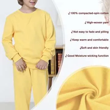 UNACOO Kids Crewneck Sweatshirt for All Occasions - Yellow