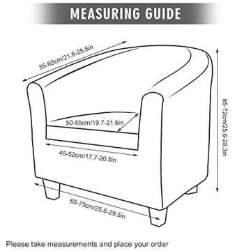 MIFXIN Tub Chair Slipcover 2-Piece Velvet Barrel Club Chair Covers with Cushion Cover Stretch Soft Washable Armchair Sofa Couch Furniture Protector for Living Room Hotel Cafe (Beige)