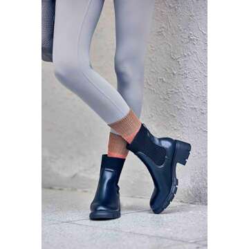 Coutgo Womens Platform Chelsea Ankle Boots - Stylish and Versatile Footwear