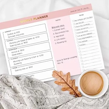 Sweetzer & Orange Weekly To Do List Pad - 7x10" Planner