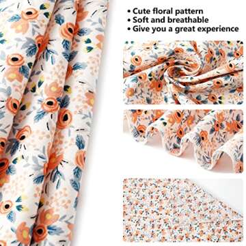 E-Clover Dog Bandanas & Matching Scrunchie Set Cute Flower Dog Scarf Bibs Girl Pet Bandana with Bow Tie for Medium Large Dogs Owner Mom Spring