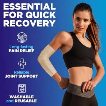 Premium Elastic Bandage Wraps - 2pk of 4" Reusable Compression Wraps