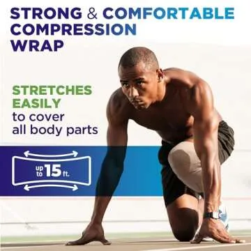 Premium Elastic Bandage Wraps - 2pk of 4" Reusable Compression Wraps