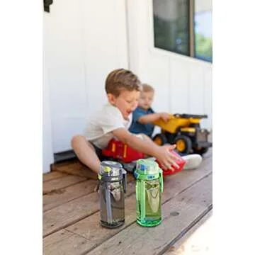 Durable ZULU Kids Flex 16oz Water Bottle for School and Sports