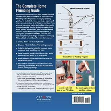 Ultimate Guide: Plumbing, Updated 5th Edition (Creative Homeowner) Beginner-Friendly Step-by-Step Pr...