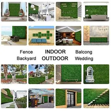 Sunnyglade 12PCS Artificial Boxwood Panels for Privacy