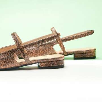 C.Paravano Stylish Snake-Print Women's Flats - Comfort & Elegance