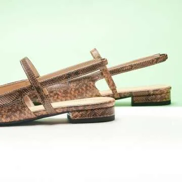 C.Paravano Stylish Snake-Print Women's Flats - Comfort & Elegance