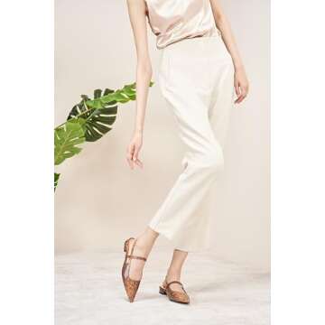 C.Paravano Stylish Snake-Print Women's Flats - Comfort & Elegance