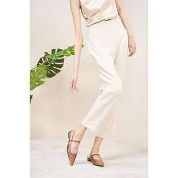 C.Paravano Stylish Snake-Print Women's Flats - Comfort & Elegance