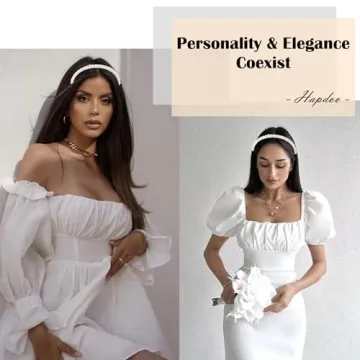 Elegant Hapdoo Pearl Headbands for Women and Girls