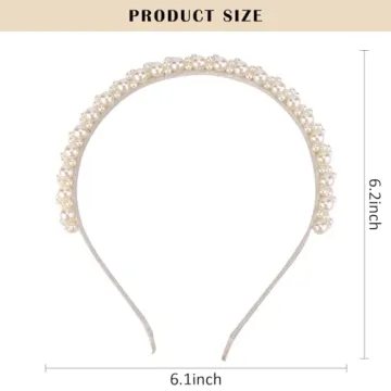 Elegant Hapdoo Pearl Headbands for Women and Girls