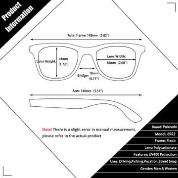 Palarado Trendy Fashion Sunglasses Women Men Rectangle 90s Vintage Retro 2000s 70s Square Shades Cool Cute Rectangular Chunky Baddie Blenders Shady Rays (Black Frame/Grey Lens)