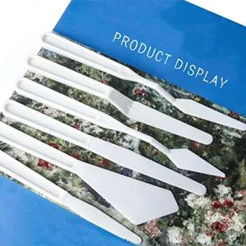 Daycount 6Pcs Plastic Spatula Palette Knife Painting Mixing Scraper Set Spatula Knives for Artist Oil Painting Tools Painting