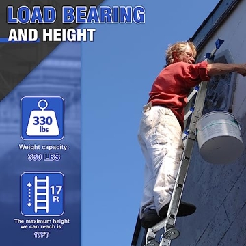 HBTower 14 Ft Multi-Position Ladder, Safe & Versatile
