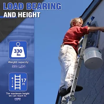 HBTower 14 Ft Multi-Position Ladder, Safe & Versatile