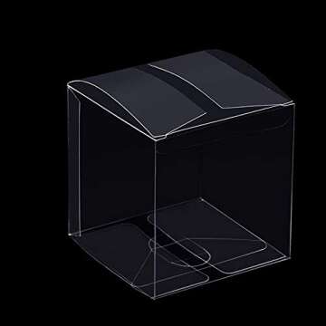 Elegant Clear Gift Boxes for Favors - 25 Pack
