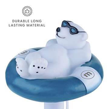 Milliard Floating Pool Thermometer Polar Bear - Fun & Accurate