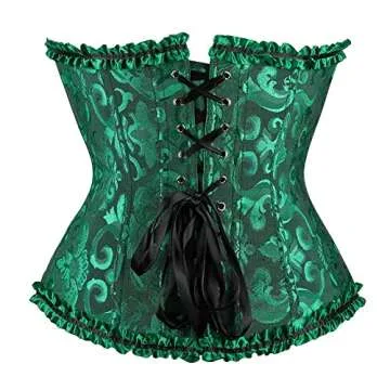 Jutrisujo Corset Top for Women Bustier Lace Up Plus Size