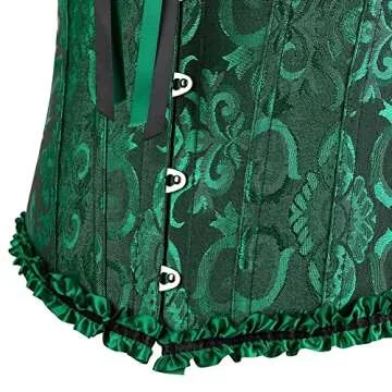 Jutrisujo Corset Top for Women Bustier Lace Up Plus Size