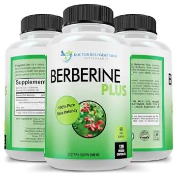 DOCTOR RECOMMENDED SUPPLEMENTS Berberine Plus 1200mg Per Serving - 120 Veggie Capsules with Royal Jelly
