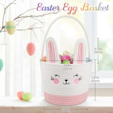 Personalized Bunny Basket for Kids - Perfect Easter Gift