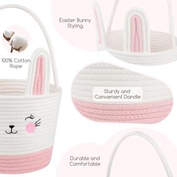 Personalized Bunny Basket for Kids - Perfect Easter Gift