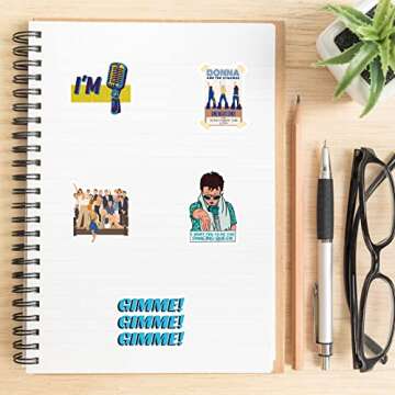 50 Waterproof Mamma Mia! Stickers for All Ages