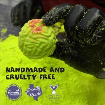 Zombie Brains Bath Bombs 6-Pack Halloween Kids Gift Lemongrass
