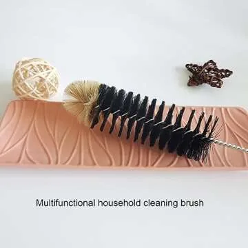 Long Bottle Brush Set for Easy Narrow Neck Cleaning
