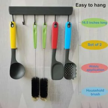 Long Bottle Brush Set for Easy Narrow Neck Cleaning