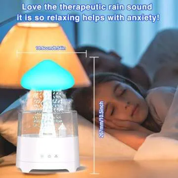 Diffuserlove Rain Diffuser - Mist & Sound for Sleep Comfort