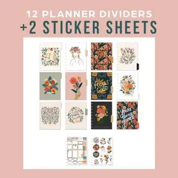 Happy Planner Disc-Bound Mid-Year 12-Month Vertical Layout, Academic Planner July 2024–June 2025, Classic Size, Breathe Live Explore, 72 Pages, 12 Dividers, 2 Sticker Sheets, 7" x 9 3/4"
