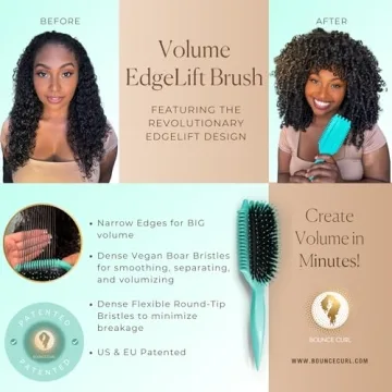 Bounce Curl Volume Edge Lift Brush for Perfect Waves