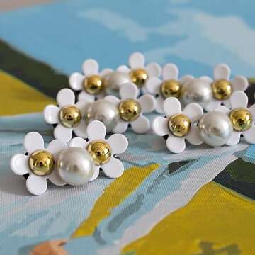 Fxfenoxo Flower Charms for Bogg Bag & Simply Southern Totes