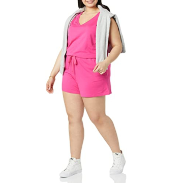 Amazon Essentials Women's Studio Terry Fleece Romper Comfort