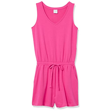 Amazon Essentials Women's Studio Terry Fleece Romper Comfort